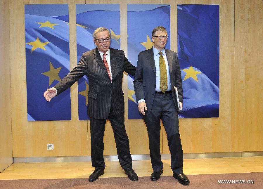 European Commission President meets with Bill Gates in Brussels